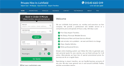 Desktop Screenshot of lichfieldtaxis.co.uk